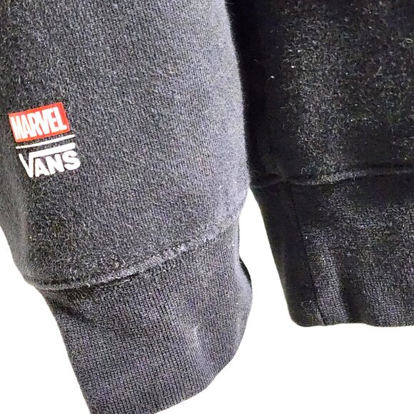 Vans X Marvel Comics Venom Hoodie Mens Large Black Sweatshirt Fleece - Picture 9 of 16